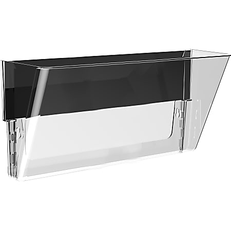 Storex Magnetic Wall File Pockets 500 x Sheet Cabinet Wall Mountable  Recycled Clear Plastic 1Each - Office Depot